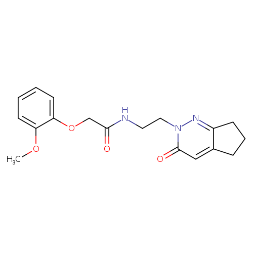 2-(2-methoxyphenoxy)-N-(2-{3-oxo-2H,3H,5H,6H,7H-cyclopenta[c]pyridazin-2-yl}ethyl)acetamide