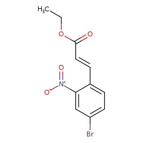 Ethyl (2E)-3-(4-bromo-2-nitrophenyl)prop-2-enoate