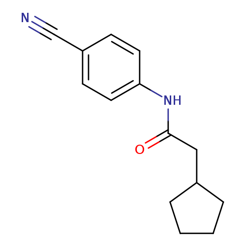 N-(4-cyanophenyl)-2-cyclopentylacetamide