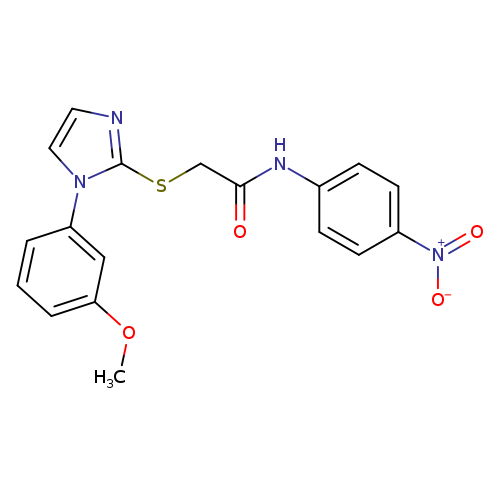 2-{[1-(3-methoxyphenyl)-1H-imidazol-2-yl]sulfanyl}-N-(4-nitrophenyl)acetamide
