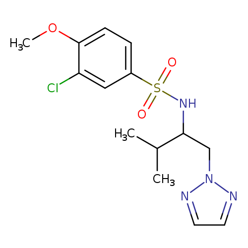 3-chloro-4-methoxy-N-[3-methyl-1-(2H-1,2,3-triazol-2-yl)butan-2-yl]benzene-1-sulfonamide