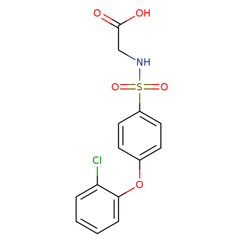 ((4-(2-Chlorophenoxy)phenyl)sulfonyl)glycine