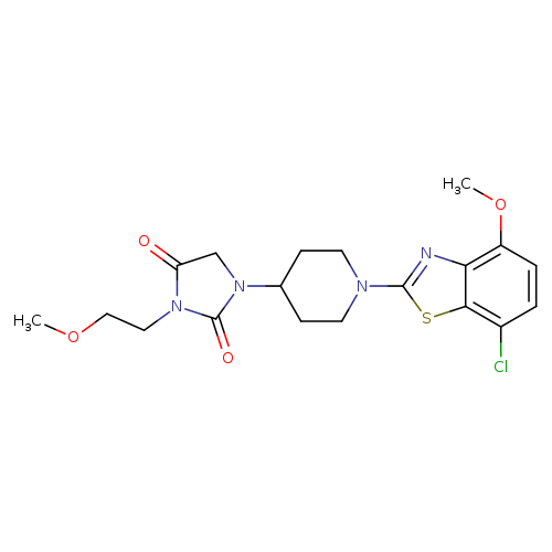 1-[1-(7-chloro-4-methoxy-1,3-benzothiazol-2-yl)piperidin-4-yl]-3-(2-methoxyethyl)imidazolidine-2,4-dione