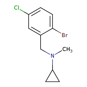 N-[(2-bromo-5-chlorophenyl)methyl]-N-methylcyclopropanamine