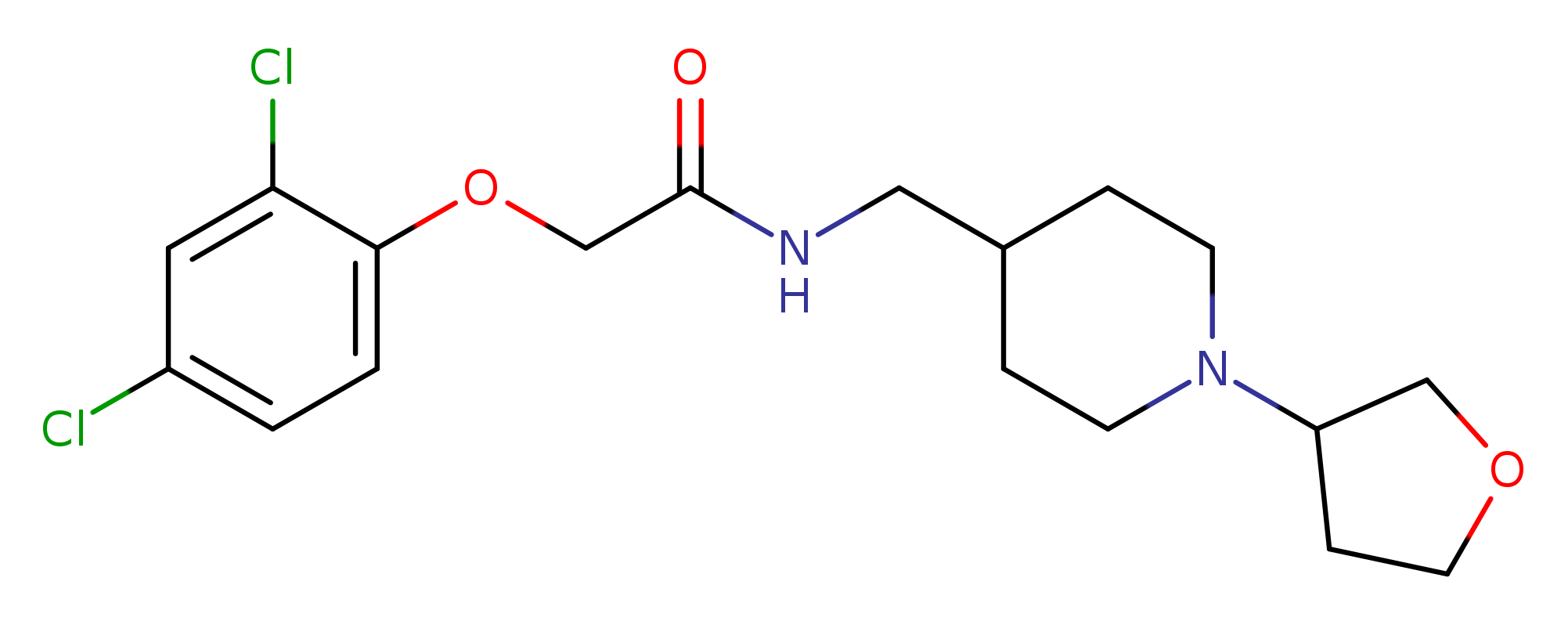 2-(2,4-dichlorophenoxy)-N-{[1-(oxolan-3-yl)piperidin-4-yl]methyl}acetamide
