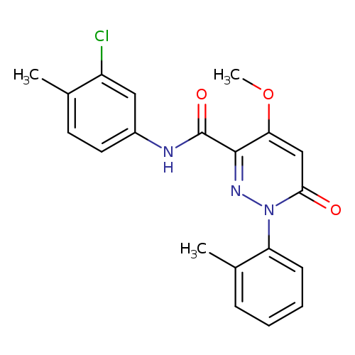 N-(3-chloro-4-methylphenyl)-4-methoxy-1-(2-methylphenyl)-6-oxo-1,6-dihydropyridazine-3-carboxamide