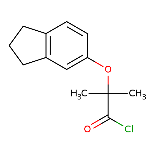 2-(2,3-Dihydro-1h-inden-5-yloxy)-2-methylpropanoyl chloride