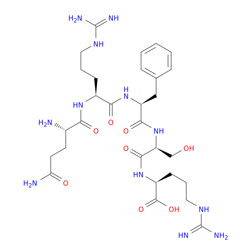 L-glutaminyl-L-arginyl-L-phenylalanyl-L-seryl-L-Arginine
