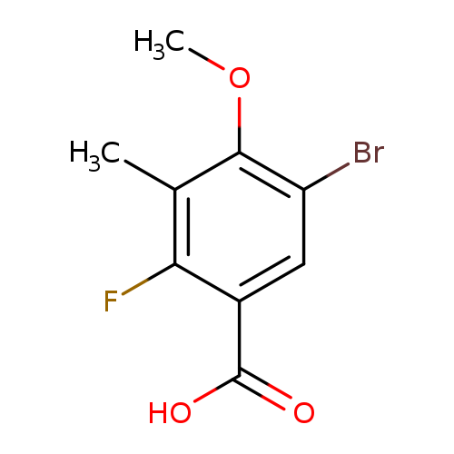 5-Bromo-2-fluoro-4-methoxy-3-methylbenzoicacid