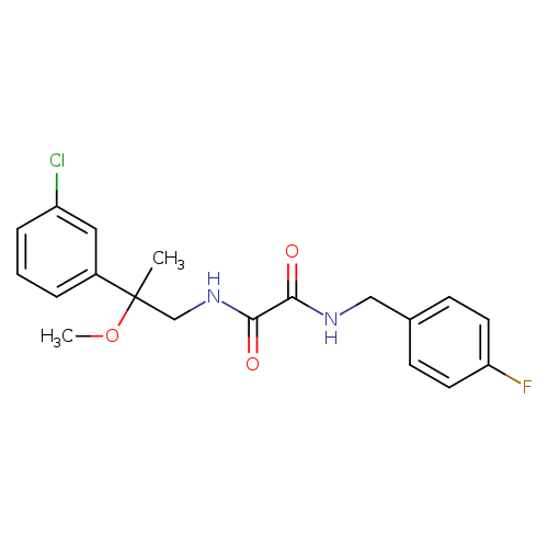 N-[2-(3-chlorophenyl)-2-methoxypropyl]-N'-[(4-fluorophenyl)methyl]ethanediamide