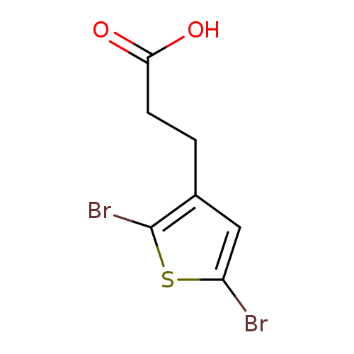 3-Thiophenepropanoic acid, 2,5-dibromo-