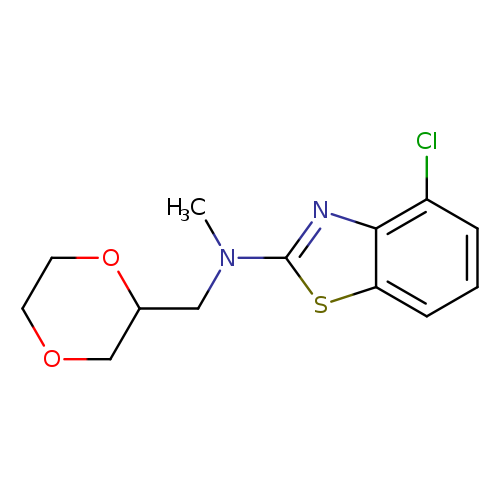 4-chloro-N-[(1,4-dioxan-2-yl)methyl]-N-methyl-1,3-benzothiazol-2-amine
