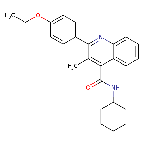 N-cyclohexyl-2-(4-ethoxyphenyl)-3-methyl-4-quinolinecarboxamide