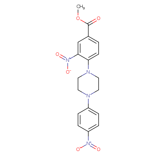 methyl 3-nitro-4-[4-(4-nitrophenyl)piperazin-1-yl]benzoate
