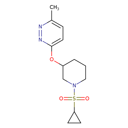 3-{[1-(cyclopropanesulfonyl)piperidin-3-yl]oxy}-6-methylpyridazine