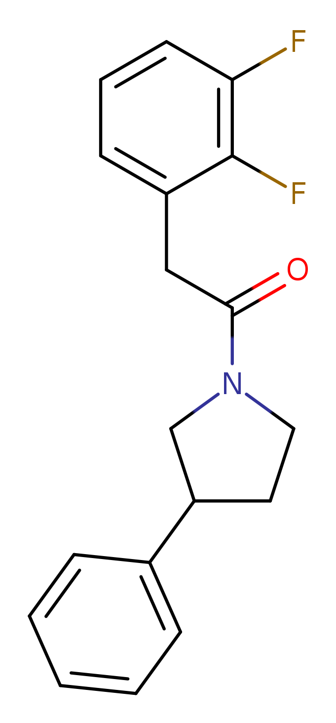 2-(2,3-difluorophenyl)-1-(3-phenylpyrrolidin-1-yl)ethan-1-one