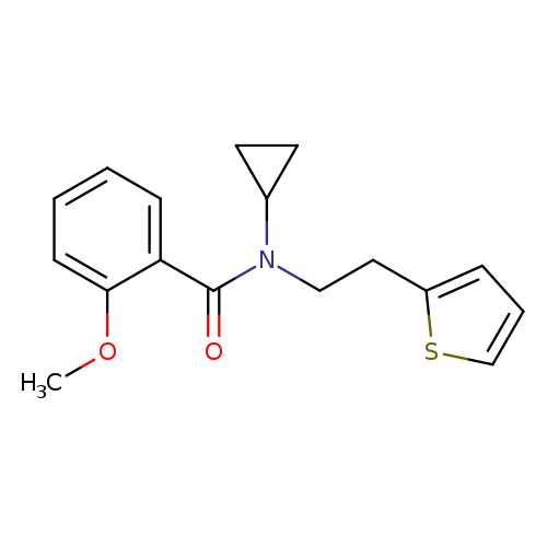 N-cyclopropyl-2-methoxy-N-[2-(thiophen-2-yl)ethyl]benzamide