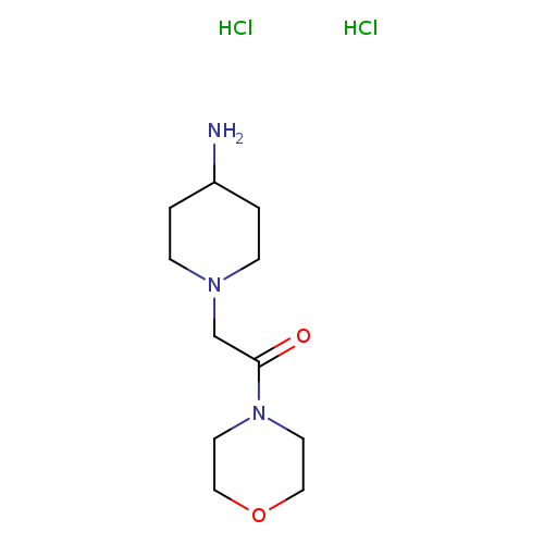 2-(4-aminopiperidin-1-yl)-1-(morpholin-4-yl)ethan-1-one dihydrochloride