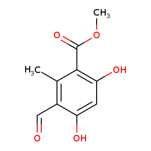 Benzoic acid, 3-formyl-4,6-dihydroxy-2-methyl-, methyl ester