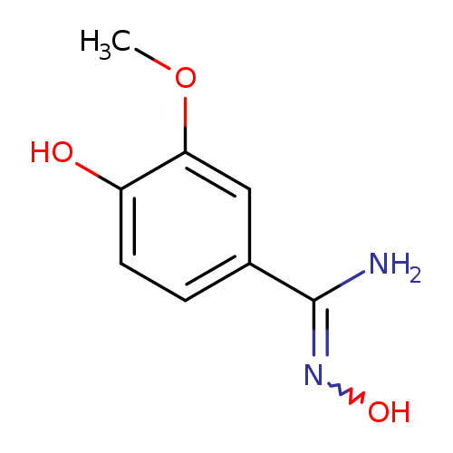 N',4-dihydroxy-3-methoxybenzene-1-carboximidamide