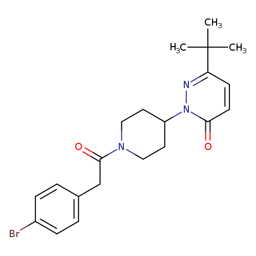 2-{1-[2-(4-bromophenyl)acetyl]piperidin-4-yl}-6-tert-butyl-2,3-dihydropyridazin-3-one