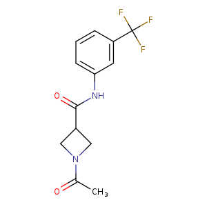 1-acetyl-N-[3-(trifluoromethyl)phenyl]azetidine-3-carboxamide