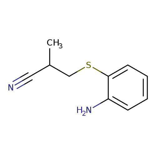 3-[(2-aminophenyl)sulfanyl]-2-methylpropanenitrile