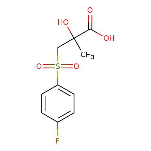 3-(4-Fluobenzenesulfhydry)-2-hydroxyl-2-methylpropionic acid