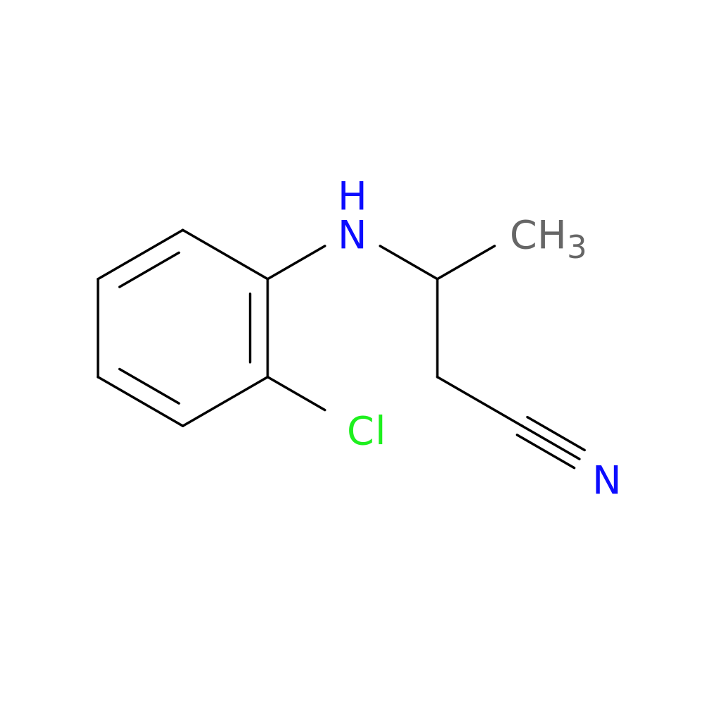 3-[(2-Chlorophenyl)amino]butanenitrile