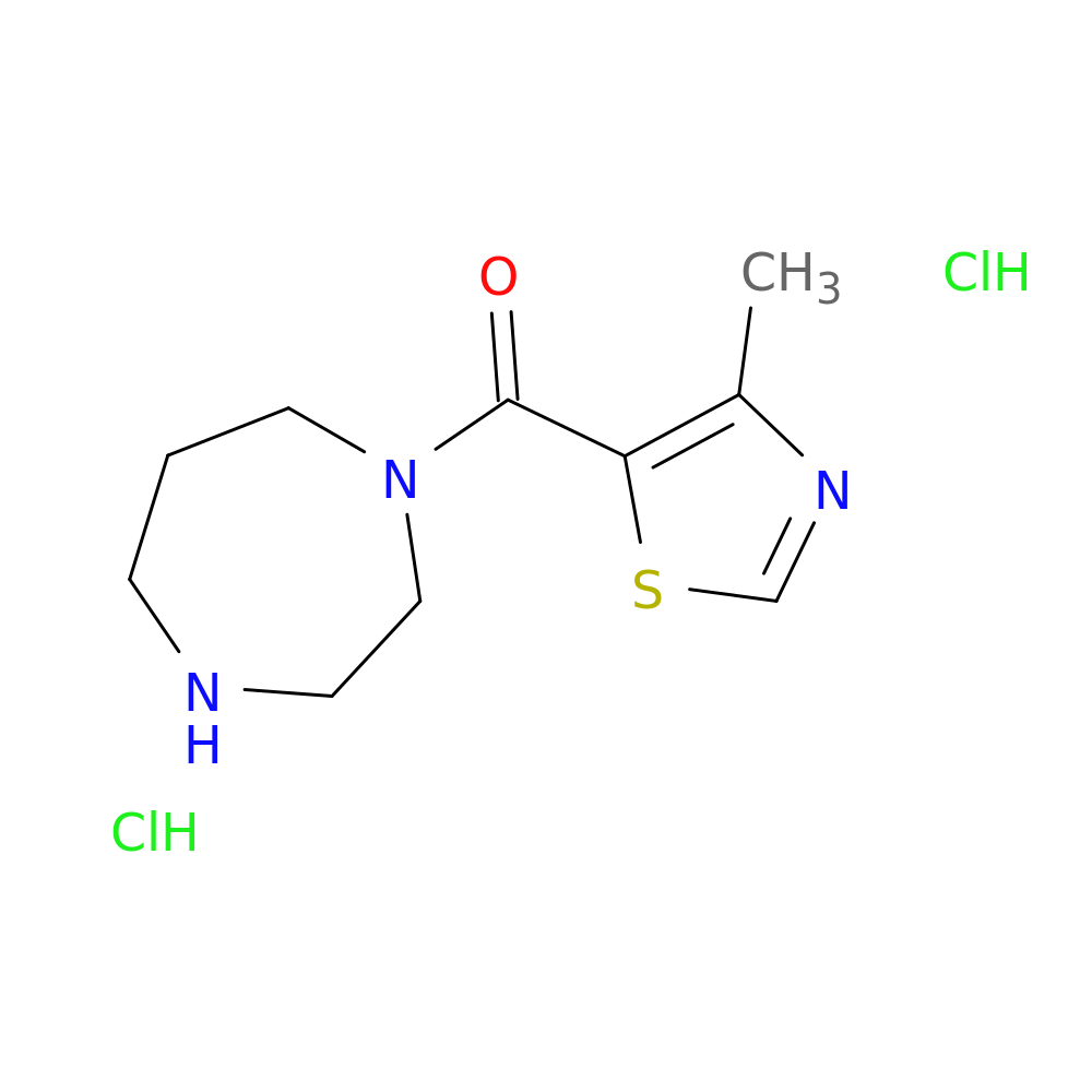 1-(4-methyl-1,3-thiazole-5-carbonyl)-1,4-diazepane dihydrochloride