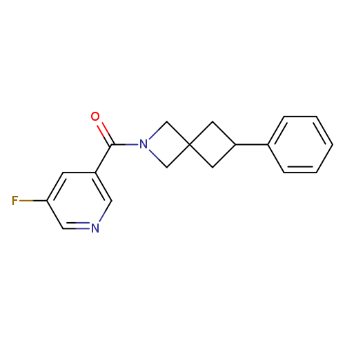 2-(5-fluoropyridine-3-carbonyl)-6-phenyl-2-azaspiro[3.3]heptane
