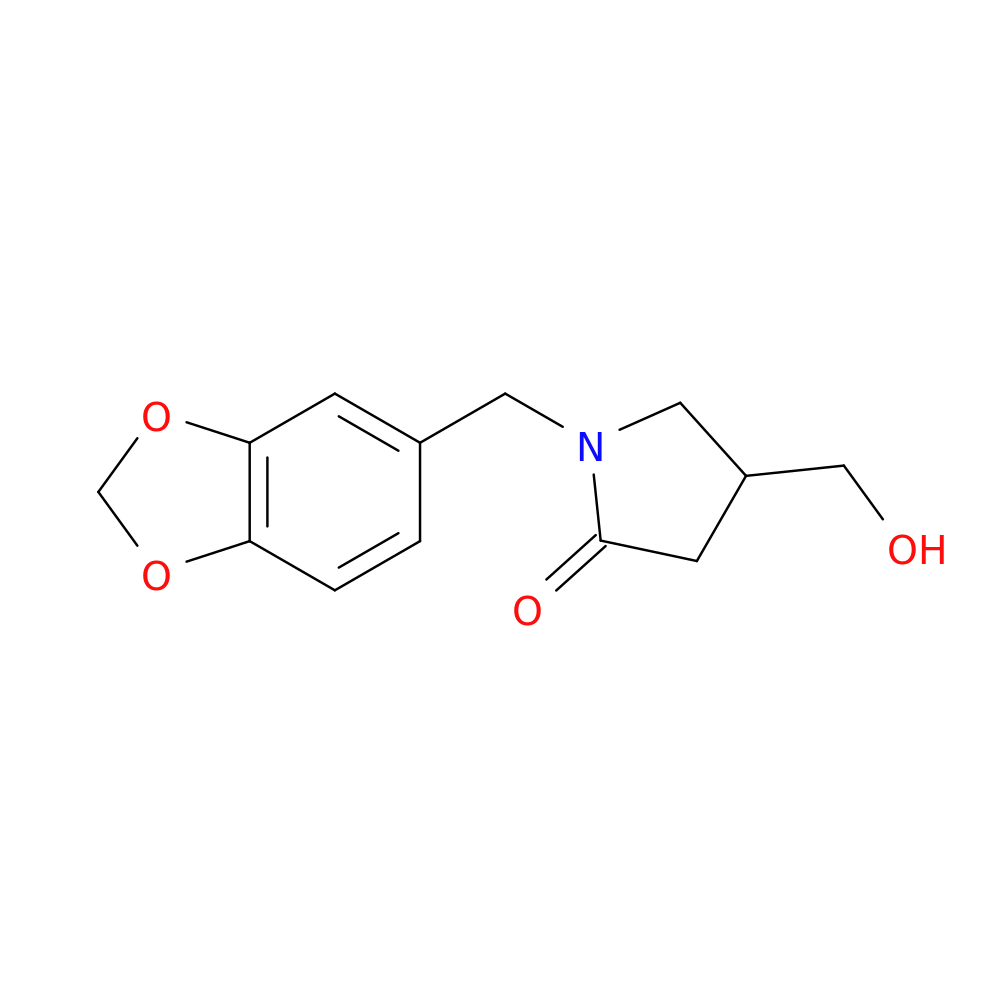 1-[(2H-1,3-benzodioxol-5-yl)methyl]-4-(hydroxymethyl)pyrrolidin-2-one