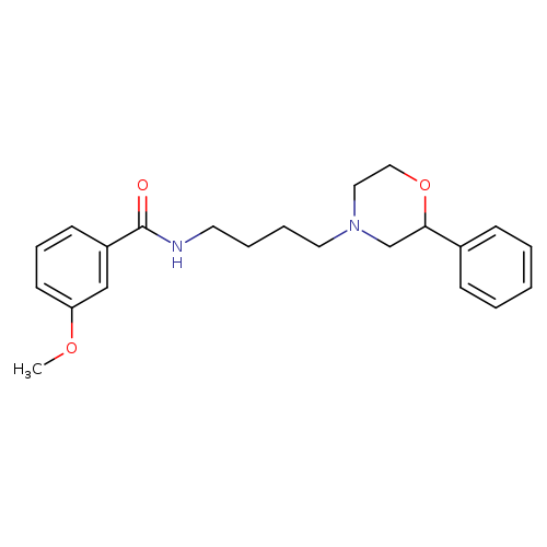 3-methoxy-N-[4-(2-phenylmorpholin-4-yl)butyl]benzamide