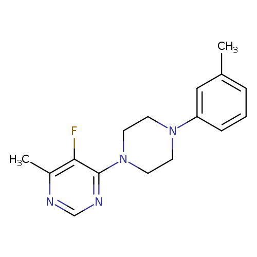 5-fluoro-4-methyl-6-[4-(3-methylphenyl)piperazin-1-yl]pyrimidine
