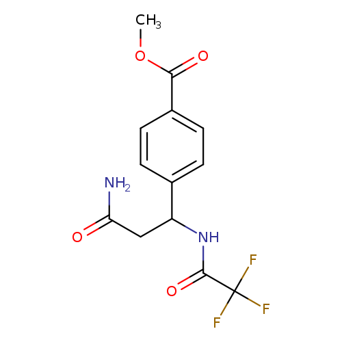 Methyl 4-(3-amino-3-oxo-1-[(2,2,2-trifluoroacetyl)amino]propyl)benzenecarboxylate