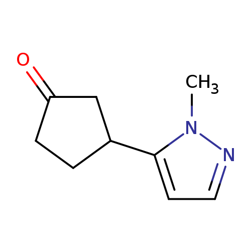 3-(1-Methyl-1h-pyrazol-5-yl)cyclopentan-1-one