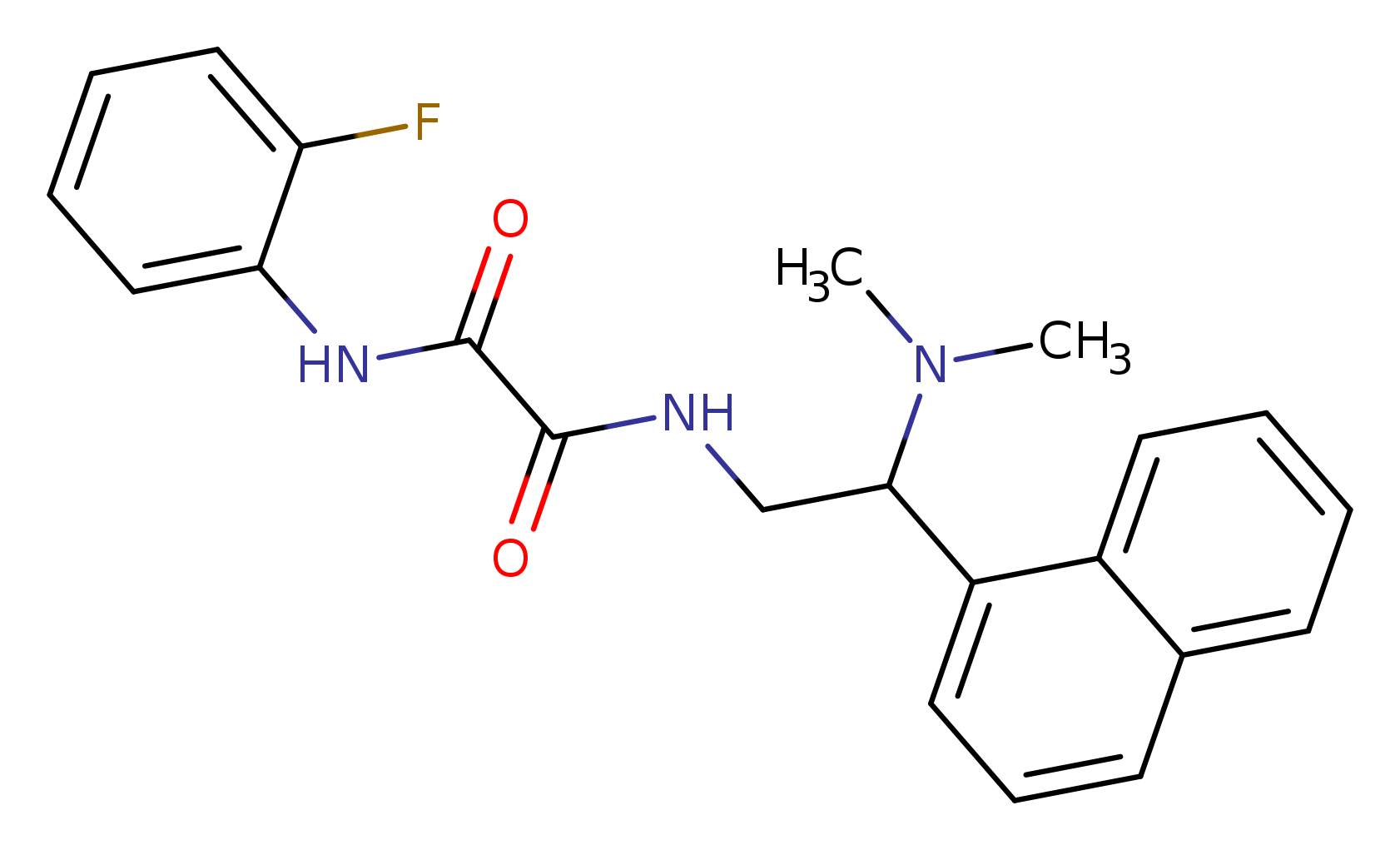 N-[2-(dimethylamino)-2-(naphthalen-1-yl)ethyl]-N'-(2-fluorophenyl)ethanediamide