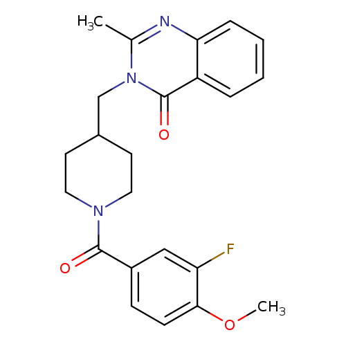 3-{[1-(3-fluoro-4-methoxybenzoyl)piperidin-4-yl]methyl}-2-methyl-3,4-dihydroquinazolin-4-one