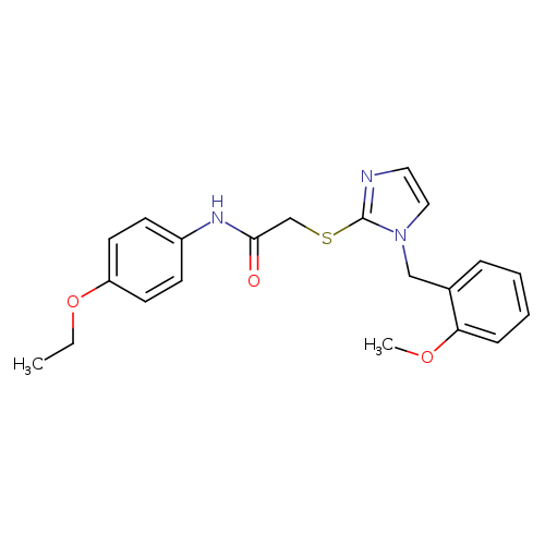 N-(4-ethoxyphenyl)-2-({1-[(2-methoxyphenyl)methyl]-1H-imidazol-2-yl}sulfanyl)acetamide