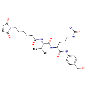 L-Ornithinamide, N-[6-(2,5-dihydro-2,5-dioxo-1H-pyrrol-1-yl)-1-oxohexyl]-L-valyl-N5-(aminocarbonyl)-N-[4-(hydroxymethyl)phenyl]-