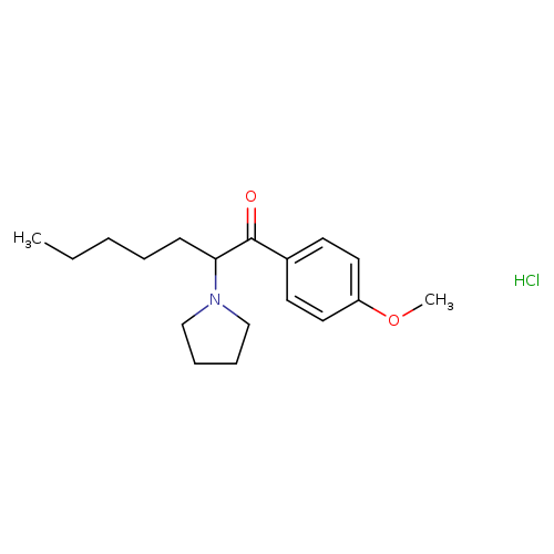 1-(4-methoxyphenyl)-2-(pyrrolidin-1-yl)heptan-1-one,monohydrochloride
