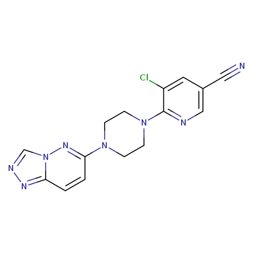 5-chloro-6-(4-{[1,2,4]triazolo[4,3-b]pyridazin-6-yl}piperazin-1-yl)pyridine-3-carbonitrile