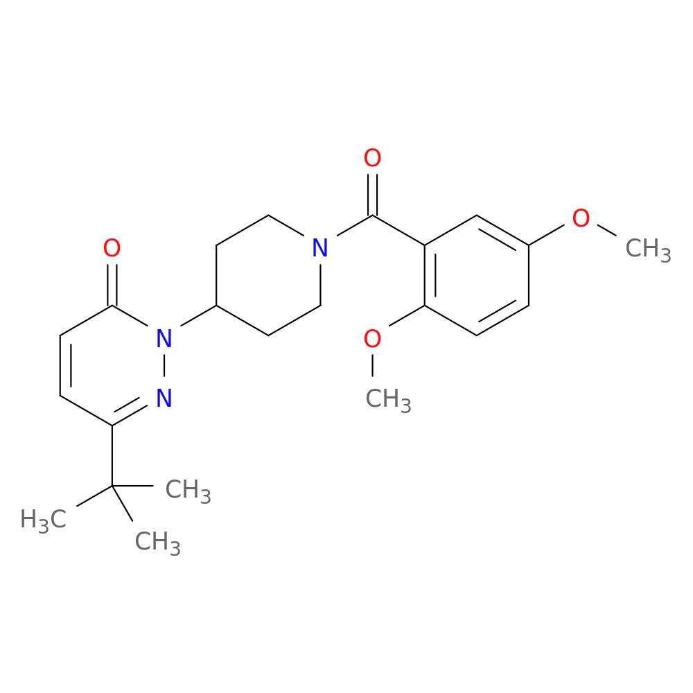 6-tert-butyl-2-[1-(2,5-dimethoxybenzoyl)piperidin-4-yl]-2,3-dihydropyridazin-3-one