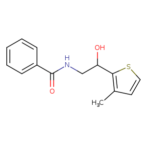 N-[2-hydroxy-2-(3-methylthiophen-2-yl)ethyl]benzamide