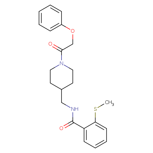 2-(methylsulfanyl)-N-{[1-(2-phenoxyacetyl)piperidin-4-yl]methyl}benzamide