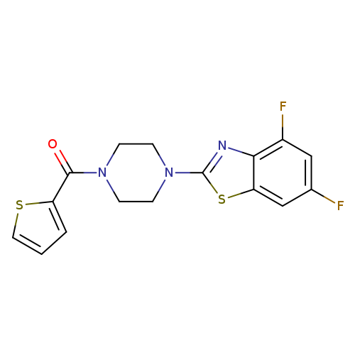 4,6-difluoro-2-[4-(thiophene-2-carbonyl)piperazin-1-yl]-1,3-benzothiazole