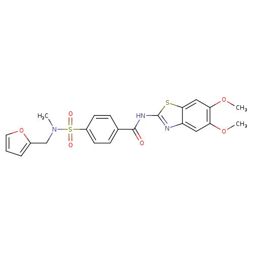 N-(5,6-dimethoxy-1,3-benzothiazol-2-yl)-4-{[(furan-2-yl)methyl](methyl)sulfamoyl}benzamide