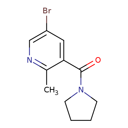 5-Bromo-2-methyl-3-[(pyrrolidin-1-yl)carbonyl]pyridine