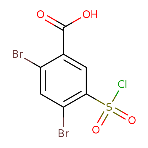 2,4-dibromo-5-(chlorosulfonyl)benzoic acid