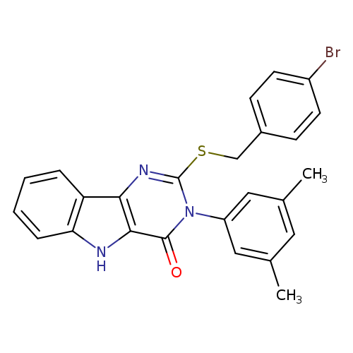 2-{[(4-bromophenyl)methyl]sulfanyl}-3-(3,5-dimethylphenyl)-3H,4H,5H-pyrimido[5,4-b]indol-4-one